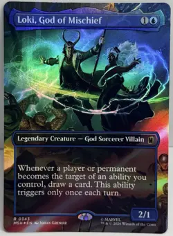 Loki, God of Mischief (Borderless) Marvel Super Heroes Foil - Image 1