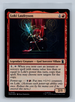 Magic The Gathering Marvel Super Heroes #143 Loki Laufeyson Foil - Image 1