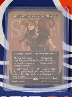 The Unbeatable Squirrel Girl Borderless Foil Marvel Super Heroes Mtg Nm - Image 2