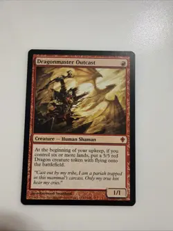 MTG - Dragonmaster Outcast - Worldwake - NM, English Magic FLAT RATE SHIP - Image 1