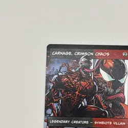 MTG Marvel Spider-Man - Carnage, Crimson Chaos - SPM R0227 Showcase Borderless - Image 2