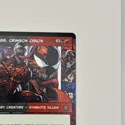 MTG Marvel Spider-Man - Carnage, Crimson Chaos - SPM R0227 Showcase Borderless - Image 3