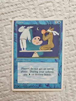 MTG Stasis 4th Edition 1995 Bent Corner - Image 1