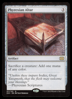 MTG Magic The Gathering Double Masters 2022 #311 311/311 Phyrexian Altar R - Image 1