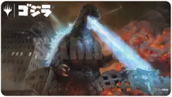 Alternate Art Godzilla Ultra Pro Magic Gathering Ikoria Playmat New Mint Tube - Image 1