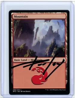 Mountain Battle for Zendikar Signed Artist Proof MTG - Image 1
