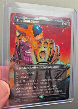 The Soul Stone (Borderless) Foil - MTG SPM 0243 - Pack Fresh, In Hand! - Image 1