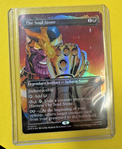 The Soul Stone (Borderless) Foil - MTG SPM 0243 - Pack Fresh, In Hand! - Image 3