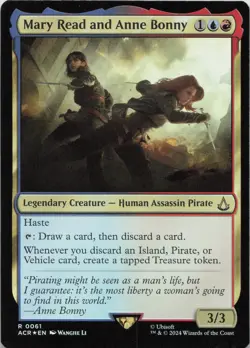 Mary Read and Anne Bonny - FOIL - R Universes Beyond: Assassin's Creed 61 - MTG - Image 1