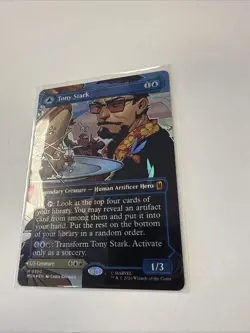 Tony Stark (Borderless) (0350) EN [MSH - 350] - NM [Foil] TCG MTG - Image 3