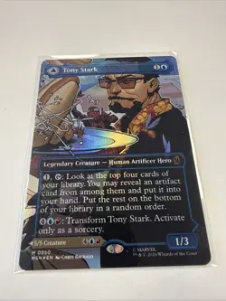 Tony Stark (Borderless) (0350) EN [MSH - 350] - NM [Foil] TCG MTG - Image 5