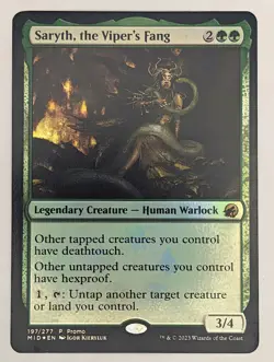 (Foil) Saryth, the Viper's Fang (197) Media Promos Mtg NM - Image 1
