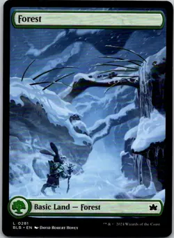 Magic the Gathering Forest #281 Full Art Bloomburrow MTG Free Shipping! - Image 1