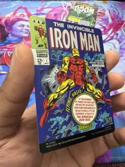 Tony Stark Invincible Iron Man Foil Borderless MTG Marvel NM Comic Cover - Image 2
