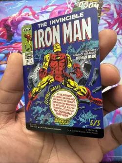 Tony Stark Invincible Iron Man Foil Borderless MTG Marvel NM Comic Cover - Image 3
