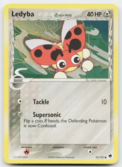 Ledyba 53/101 Common Dragon Frontiers Pokemon Near Mint - Image 1