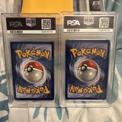 1999 Pokemon Game PSA 8 Holo Lot 2: Ninetales #12 & Clefairy #5 - Image 2
