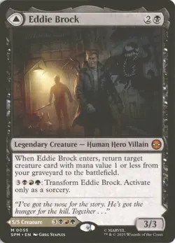 MTG Eddie Brock (0055) *Non-Foil* Base Mythic Spider-Man SPM NM/MT - Image 1
