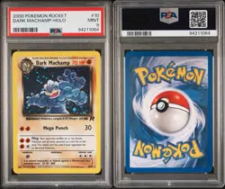 2000 POKEMON TEAM ROCKET | PSA 9 | DARK MACHAMP HOLO #10 🔥💎 - Image 3