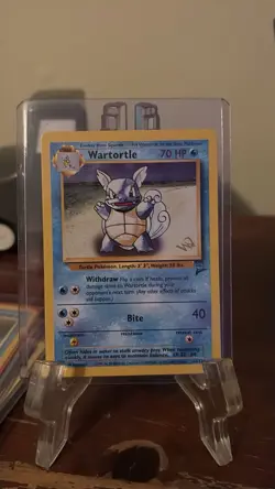 Pokemon TGC Vintage Wartortle W Stamp Promo Base Set 2 63/130 W STAMPED MINT NP - Image 2