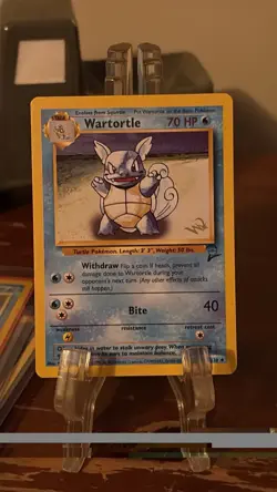Pokemon TGC Vintage Wartortle W Stamp Promo Base Set 2 63/130 W STAMPED MINT NP - Image 4