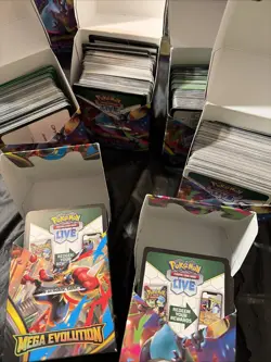 Pokemon TCG Live Code Card 6 Booster Bundles Full Lot Over 3lbs Code Cards - Image 2