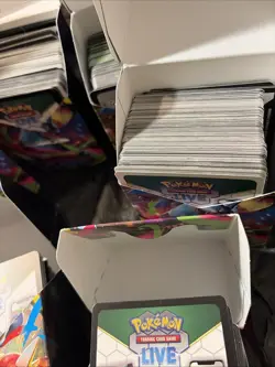 Pokemon TCG Live Code Card 6 Booster Bundles Full Lot Over 3lbs Code Cards - Image 4