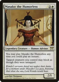 Masako the Humorless - Foil Champions of Kamigawa MP MTG - Image 1