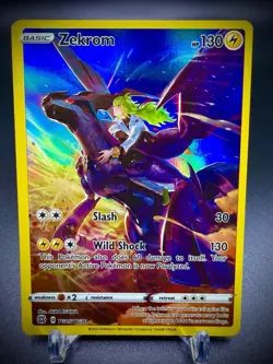 ✨✨Zekrom TG05 Brilliant Stars Pokemon Trainer Gallery Full Art Holo ✨✨ - Image 1