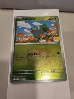 Bulbasaur 001/132 MEG 2026 Pokemon Day League Promo PLAY Stamp Pokemon Card - Image 2