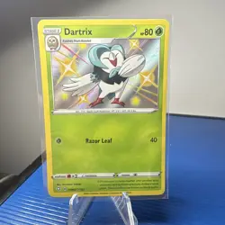 Pokemon TCG Dartrix SV002/SV122 Shining Fates Shiny Vault Holo Rare Eng 80 - Image 1