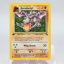 Pokemon TCG - Aerodactyl 1/62 Fossil Holo Rare 1st Edition WOTC - EXC/NM - Image 2