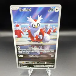 Pokemon Delibird Illustration Rare Holo Me01 Mega Evolution 152/132 Basic 90 HP - Image 1