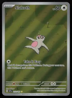 Slakoth 212/191 Holo Illustration Rare Surging Sparks Pokemon English NM - Image 1