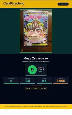 Pokemon TCG - Mega Zygarde EX SIR 120/088 Full Art Holo - Perfect Order - Image 3
