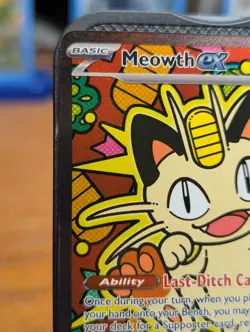 Pokemon TCG Perfect Order Meowth ex Special Illustration Rare Holo 121/088 - Image 2