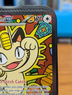 Pokemon TCG Perfect Order Meowth ex Special Illustration Rare Holo 121/088 - Image 3