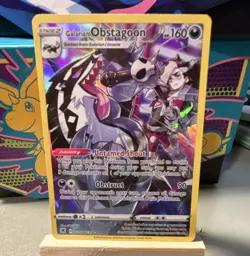 Pokemon TCG Galarian Obstagoon TG10/TG30 SWSH10 Holo Ultra Rare 160 HP - Image 1