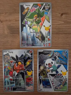 Pokemon First Partner Series 2 Unova Gen 5 - Snivy, Tepig & Oshawott - NM - Image 1