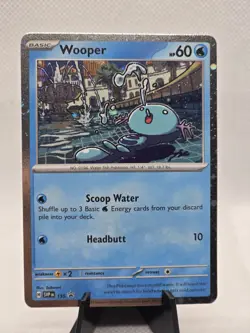 Pokemon SV Black Star Promo Wooper 155 & Pachirisu 158 Cosmos Holo NM Lot - Image 2