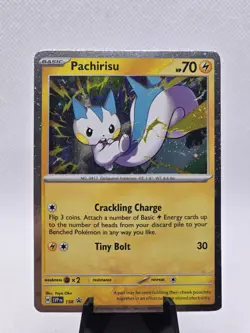 Pokemon SV Black Star Promo Wooper 155 & Pachirisu 158 Cosmos Holo NM Lot - Image 4
