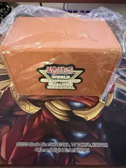 Yu-Gi-Oh! TCG Regional Prize Orange Deck Box Sealed - Image 1