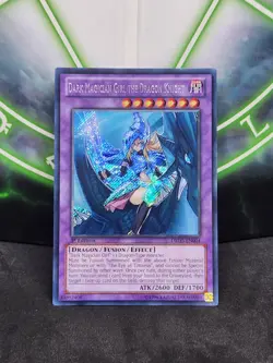 Yugioh Dark Magician Girl the Dragon Knight DRLG-EN004 Secret Rare 1st Ed NM - Image 1