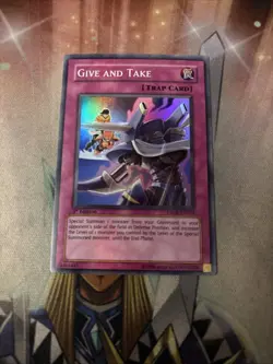 YuGiOh Give and Take DP08-EN029 Duelist Pack Super Rare 1st Edition NM - Image 1