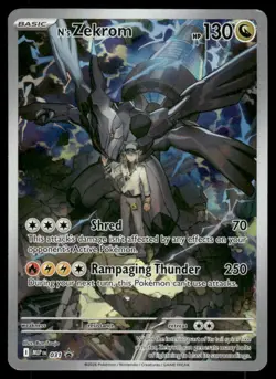 Pokemon Cards N's Zekrom 031 Mega Evolution Promo NM *2 - Image 1