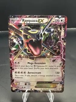 Pokemon TCG Rayquaza EX XY69 Black Star Promo Card Shiny Holo - Image 1