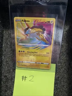 Pokemon Card 2020 TCG Raikou 050/185 Amazing Rare Vivid Voltage Near Mint - Image 1