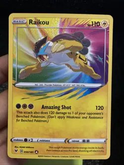 Pokemon Card 2020 TCG Raikou 050/185 Amazing Rare Vivid Voltage Near Mint - Image 2