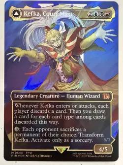 MTG English Kefka, Court Mage (Borderless) (Surge Foil) NM Foil - Image 1