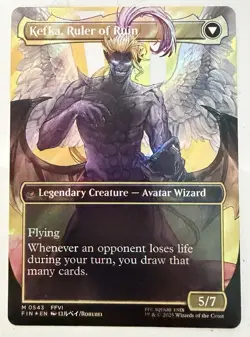 MTG English Kefka, Court Mage (Borderless) (Surge Foil) NM Foil - Image 2